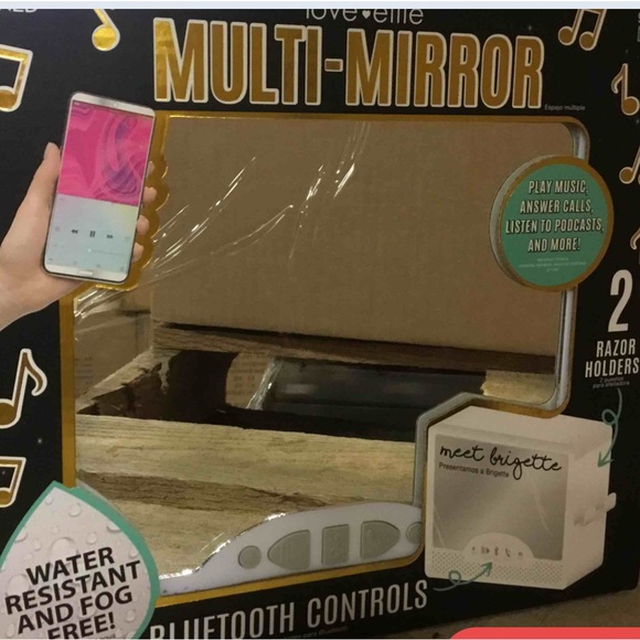 (NEW) Waterproof Bluetooth Speaker and Mirror/ Shower Speaker/ multi-mirror - Picture 4 of 5